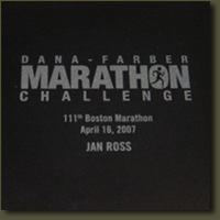 The perfect high quality corporate gift - a personalized end table from Clarner Woodworks