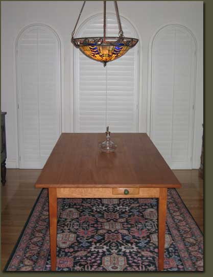 Shaker style influences are clear in the clean lines and subtle details of our Cherry Dining Table